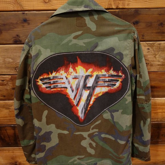 Van Halen One-of-a-Kind Military Custom MadAndie Camo Unisex Jacket - Picture 1 of 6